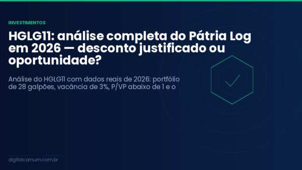 HGLG11: análise completa do Pátria Log em 2026 — desconto justificado ou oportunidade?