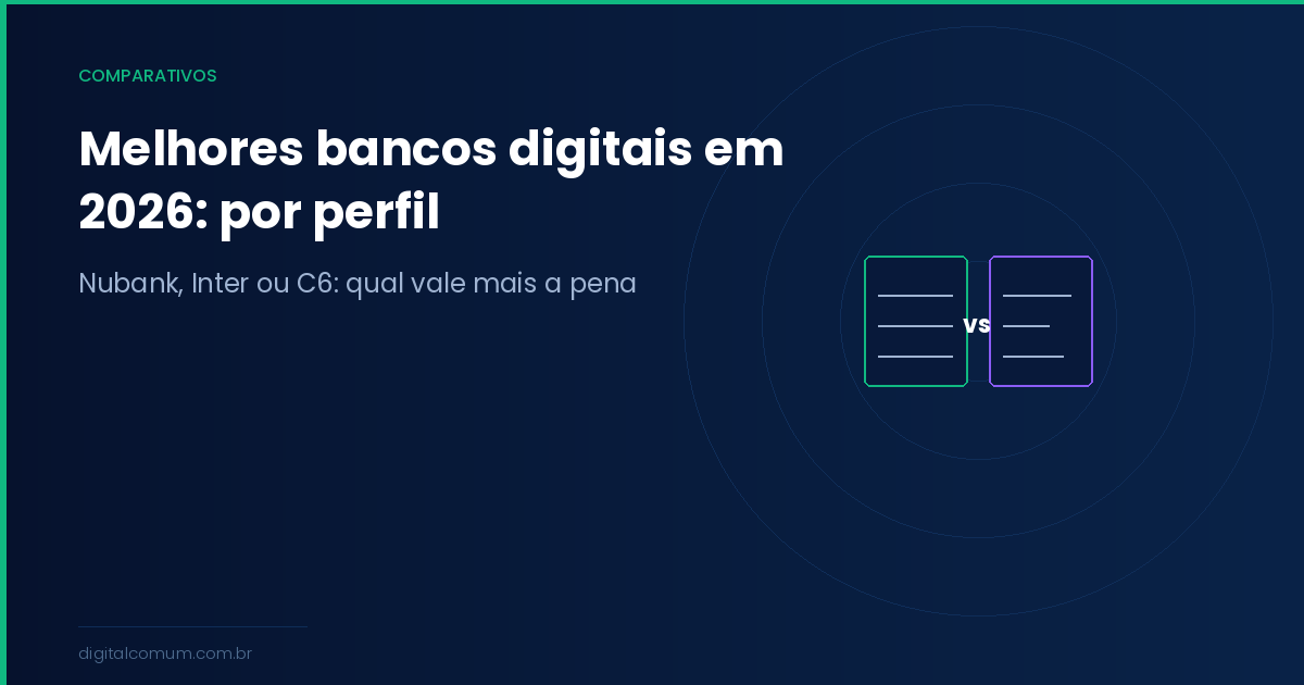 Melhor banco digital em 2026: qual escolher para o seu perfil