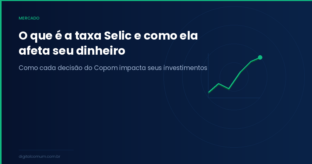 O que é a taxa Selic e como ela afeta seu dinheiro no dia a dia
